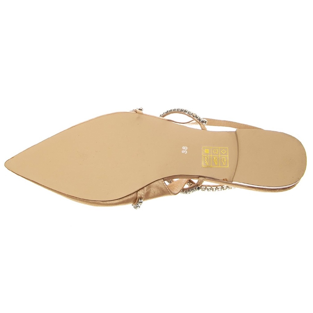 Jeffrey Campbell Pristina Natural Satin Flats - Picture 2 of 6